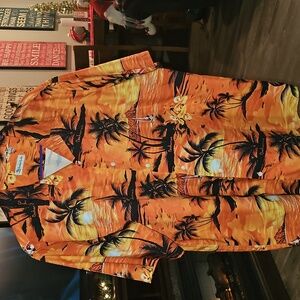 Hawaiian Vacation Mens Sz Xlg Button Up Shirt! Great Vacation Shirt! Like New